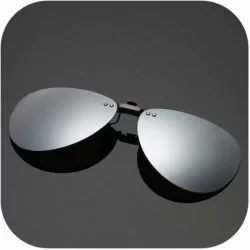 Square Mens Polarized Clip Sunglasses Men Women Pilot Sun Glasses UV400 Eyeglasses Night Driving ZB-82 - 3 - CO197Y7C8SM $54.72