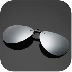 Square Mens Polarized Clip Sunglasses Men Women Pilot Sun Glasses UV400 Eyeglasses Night Driving ZB-82 - 3 - CO197Y7C8SM $30.24
