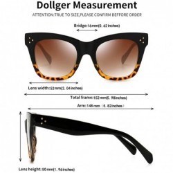 Oversized Oversized Square Sunglasses for Women Fashion Designer Big Shades Gradient Women Sunglasses - C5197EMGOO4 $11.04