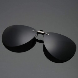 Square Mens Polarized Clip Sunglasses Men Women Pilot Sun Glasses UV400 Eyeglasses Night Driving ZB-82 - 3 - CO197Y7C8SM $30.24