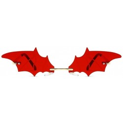 Rimless Small Rimless Sunglasses for Women Fashion Metal Men Glasses - Red - CQ198H55OZL $9.62