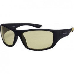 Sport Sports Sunglasses with Night Driving Lens 5700056SF-ND - Black - C61256WZURB $20.30