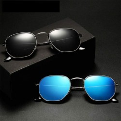 Round Sunglasses Polarized Antiglare Anti ultraviolet Travelling - Blue - C818WLGHEL0 $18.76