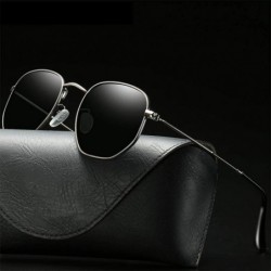 Round Sunglasses Polarized Antiglare Anti ultraviolet Travelling - Blue - C818WLGHEL0 $18.76