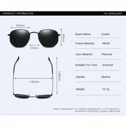 Round Sunglasses Polarized Antiglare Anti ultraviolet Travelling - Blue - C818WLGHEL0 $18.76