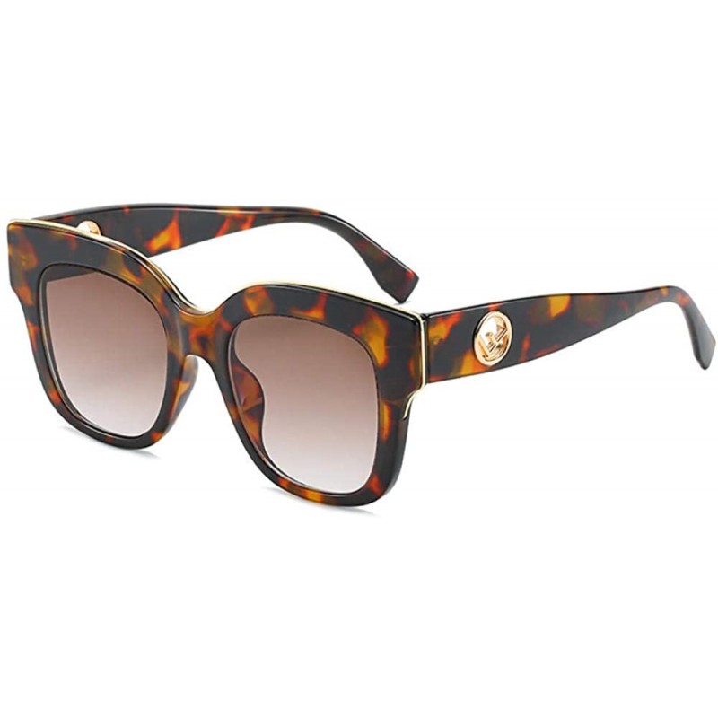 Rimless Fashion Sunglasses Exquisite Versatile Sunglasses Female Box Sunglasses - CL18X5ZKU06 $53.48