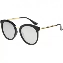 Round Retro Vintage Style Classic Men Women Inspired Round Circle Sunglasses 503 - Black Mirrored - C712FO3H6FV $52.18