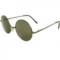 Round Retro Fashion Lennon Style Round Frame Sunglasses - Black - C211F79R3CT $18.12