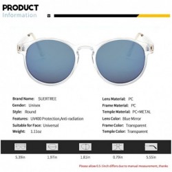 Trendy Rimless Sunglasses,Polarized Sunglasses SUERTREE Mirror Reflective SunGlasses Blenders Sunglasses for Women Men JH9004 