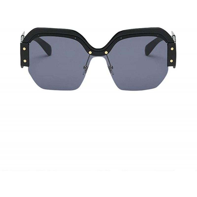 Aviator Women Vintage Sunglasses Retro Big Frame UV400 Eyewear Fashion Ladies - A - CW18SX6LE2Q $7.56
