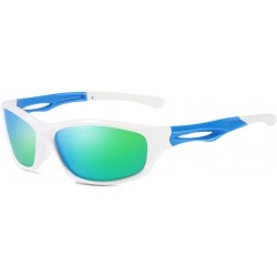 Sport Polarized Aviator Sunglasses Eyewear Outdoor - White - CH187Q606L9 $30.27