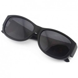 Sport Polarized Sports Fitover Sunglasses for Women Men-UV protection - Sand Black/Grey - C018QIQAT5O $13.37