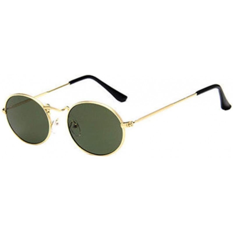 Oval Clearance Glasses Fashion Vintage Sunglasses - E - CC18OMTY2X9 $6.83