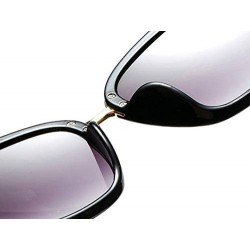 Cat Eye Classic Sunglasses Polarized Protection - Silver - CA19849EY6Q $14.37