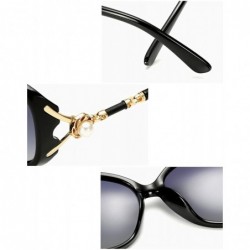 Round Shades Round Polarized Sunglasses for Women fashion tortoise classic cat eye womens sunglasses by W&Y A6 - Blue - CV18G...