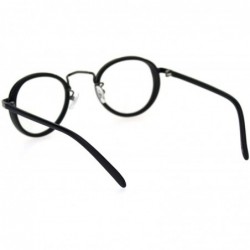 Round Retro Vintage Style Double Rim Round Dad Eyeglasses - Gunmetal Matte Black - CT18R4W8CXU $15.76