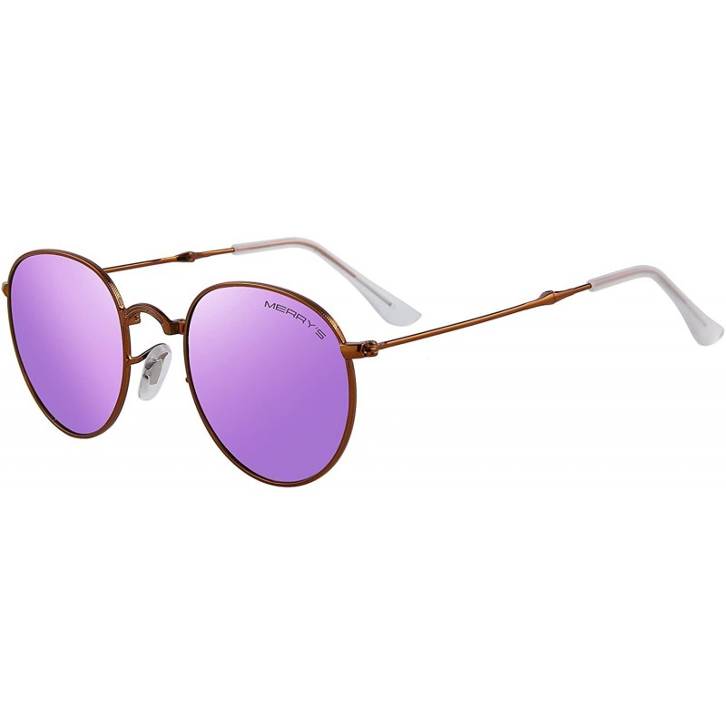 Oval Men Retro Folded Polarized Sunglasses Women Classic Oval Sunglasses S8093 - Purple - C917YGITRIS $14.09