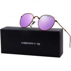 Oval Men Retro Folded Polarized Sunglasses Women Classic Oval Sunglasses S8093 - Purple - C917YGITRIS $14.09