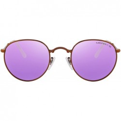 Oval Men Retro Folded Polarized Sunglasses Women Classic Oval Sunglasses S8093 - Purple - C917YGITRIS $14.09