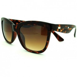 Square Square Cateye Sunglasses Womens Chic Modern Fashion Shades - Tortoise - CZ11E9RWJLZ $7.91