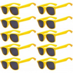 Wayfarer Retro Vintage Sunglasses Smoke Lens 10 Pairs in Multiple Colors OWL. - Yellow_10_pairs - CG126AY87IR $39.24