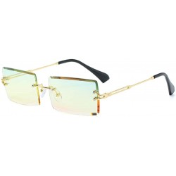 Square Rimless Square Sunglasses-Photochromic Polarized Sun Glasses Fashion For Women - F - C8190ECZKA0 $60.47