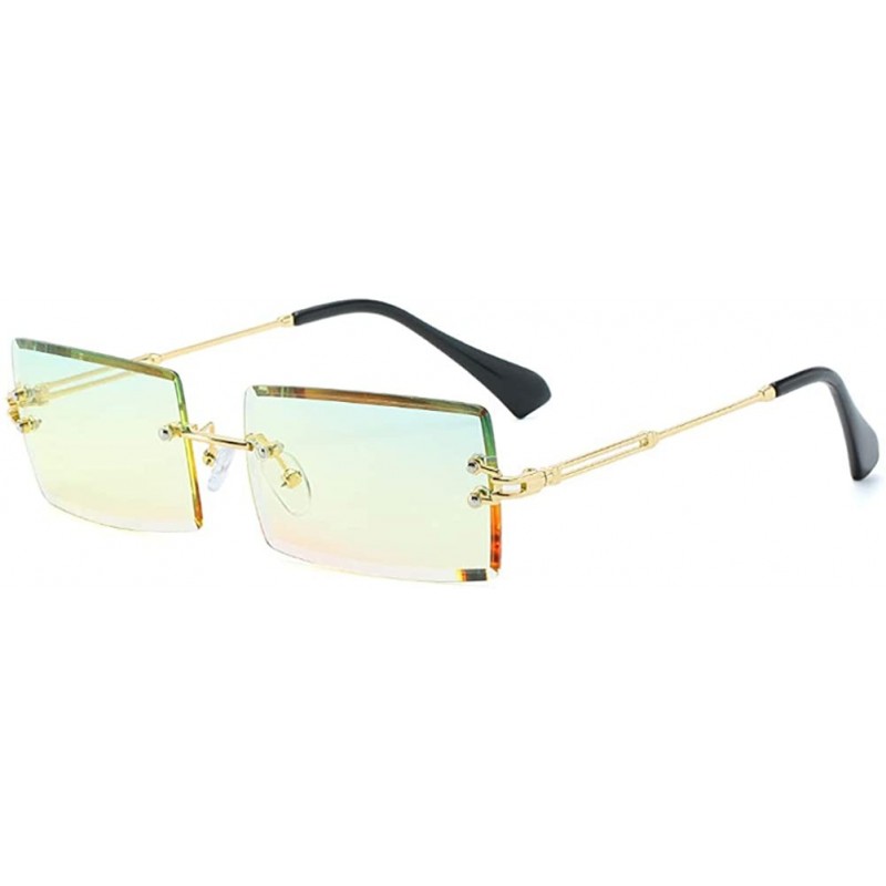 Square Rimless Square Sunglasses-Photochromic Polarized Sun Glasses Fashion For Women - F - C8190ECZKA0 $24.19