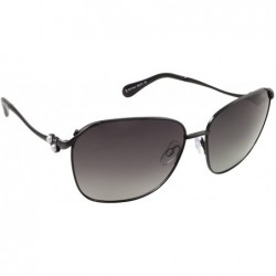 Square Women's Onyx Square Sunglasses - Black - 59 mm - C017XMHAUMX $68.46