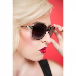 Square Women's Onyx Square Sunglasses - Black - 59 mm - C017XMHAUMX $26.67