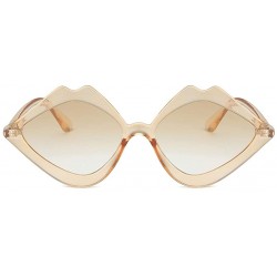 Semi-rimless Women Sunglasses Fashion Jelly Sunshade Sun Glasses Integrated Candy Color Glasses Trendy Clothing Accessories -...