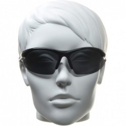 Wrap Polarized Bifocal Sunglasses Men Women Anti Glare Lens Snug Wraparound - Smoke - CA11BI1YIT1 $38.35
