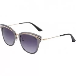Butterfly Women's Sunglasses UV400 Protection Aluminum Frame Anti-glare Beach Glasses-S71014 - Grey - CG18QHSI07T $17.29