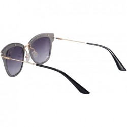 Butterfly Women's Sunglasses UV400 Protection Aluminum Frame Anti-glare Beach Glasses-S71014 - Grey - CG18QHSI07T $9.20