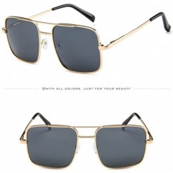 Rimless case 60MM Classic Style Aviator Sunglasses for Men Polarized - UV 400 Protection with case - B - C3199AU6WQX $10.23