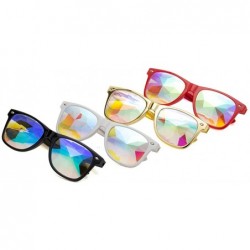 Round Festivals Kaleidoscope Glasses Rainbow Prism Sunglasses Goggles - Set of Style 1 - CP18DWEM9E8 $31.99