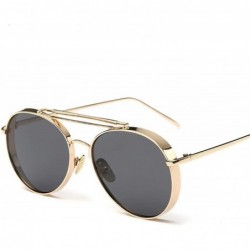 Aviator Pink Sunglasses Women Brand Designer UV400 Shades Golden Ladies Eyewear 2 - 7 - CM18YZU50CT $10.73