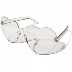 Rimless Heart Shape Frameless Glasses(Transparent) - Transparent - C518AKCHLO7 $7.91