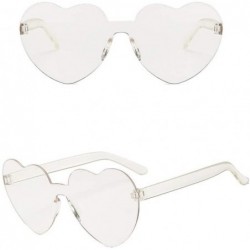 Rimless Heart Shape Frameless Glasses(Transparent) - Transparent - C518AKCHLO7 $7.91