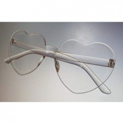 Rimless Heart Shape Frameless Glasses(Transparent) - Transparent - C518AKCHLO7 $7.91