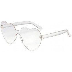 Rimless Heart Shape Frameless Glasses(Transparent) - Transparent - C518AKCHLO7 $7.91