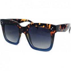 Sport 7222 Premium Oversize XXL Women Men Mirror Brand Style Fashion Sunglasses - Brown / Navy - CT18C7I3IE4 $26.53