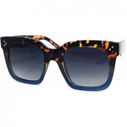 Sport 7222 Premium Oversize XXL Women Men Mirror Brand Style Fashion Sunglasses - Brown / Navy - CT18C7I3IE4 $13.96
