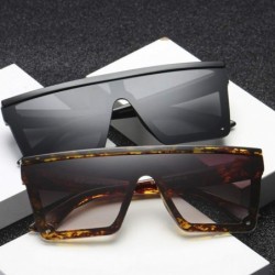 Goggle Oversized Womens Sunglasses Fashion Sun Glasses Big Frame Windproof Shades Men Flat Top Driving Goggles UV400 - 4 - CV...