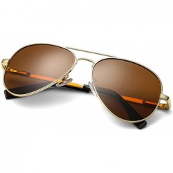 Aviator Polarized Small Aviator Sunglasses for Adult Small Face and Junior- 100% UV400 Protection- 52mm - CN199AZHTYD $10.81