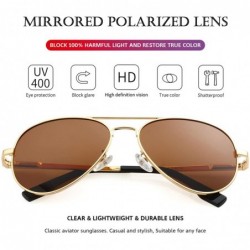 Aviator Polarized Small Aviator Sunglasses for Adult Small Face and Junior- 100% UV400 Protection- 52mm - CN199AZHTYD $10.81