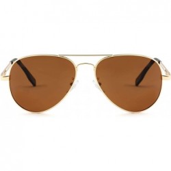 Aviator Polarized Small Aviator Sunglasses for Adult Small Face and Junior- 100% UV400 Protection- 52mm - CN199AZHTYD $10.81