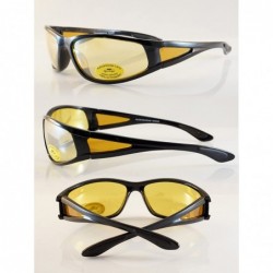 Wrap HD Night Vision Driving Wrap Glasses with Side View A064 - Mirror - C1189GRNXWX $14.12