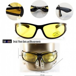 Wrap HD Night Vision Driving Wrap Glasses with Side View A064 - Mirror - C1189GRNXWX $14.12