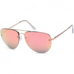 Sport UV400 Womens Round CatEye Sunglasses with Design Fashion Frame and Flash Lens Option - CA18GDTQSYH $17.98