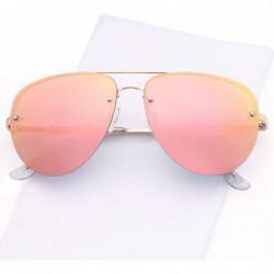 Sport UV400 Womens Round CatEye Sunglasses with Design Fashion Frame and Flash Lens Option - CA18GDTQSYH $12.32